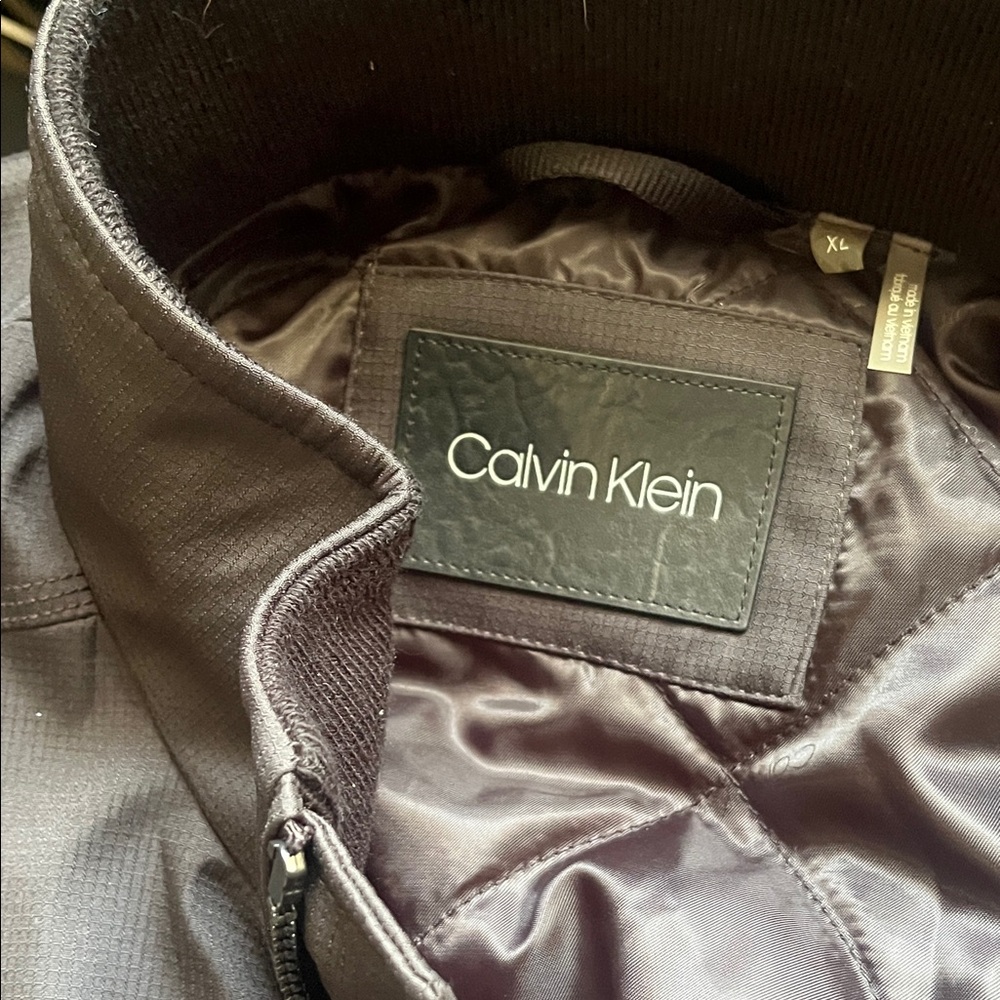 Calvin Klein Charcoal Quilted Jacket
